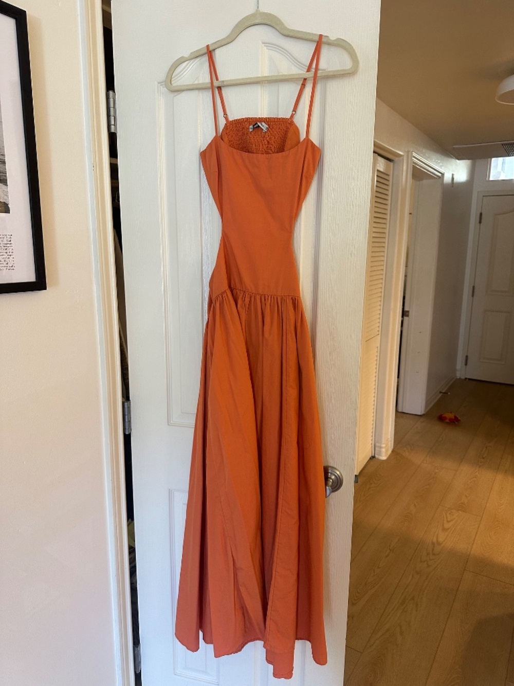 Abercrombie - Orange - Drop-Waist Cutout Maxi Dress - Picture 3 of 9